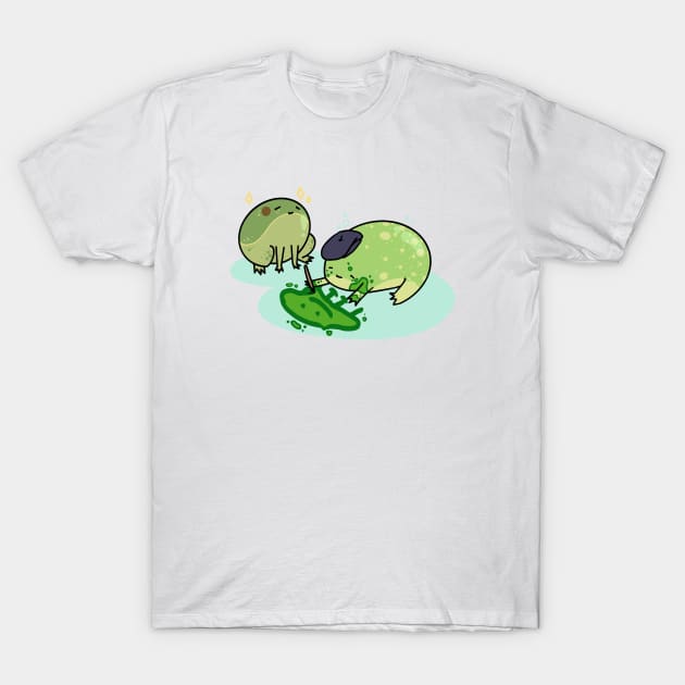 Artist frogs T-Shirt by Sidhe Crafts